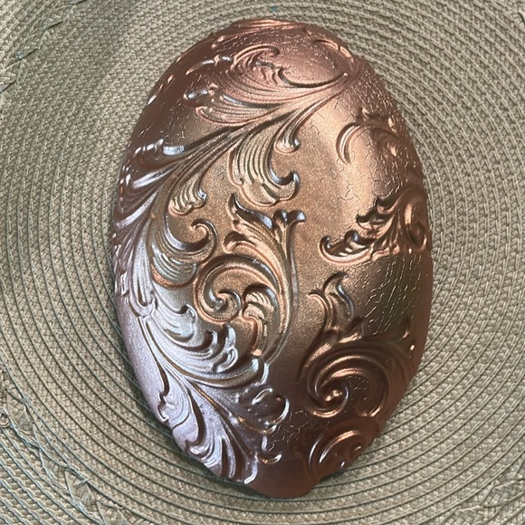 Arda Reverse Painted Vintage Goofus Glass Candy Dish - Picture 3 of 7